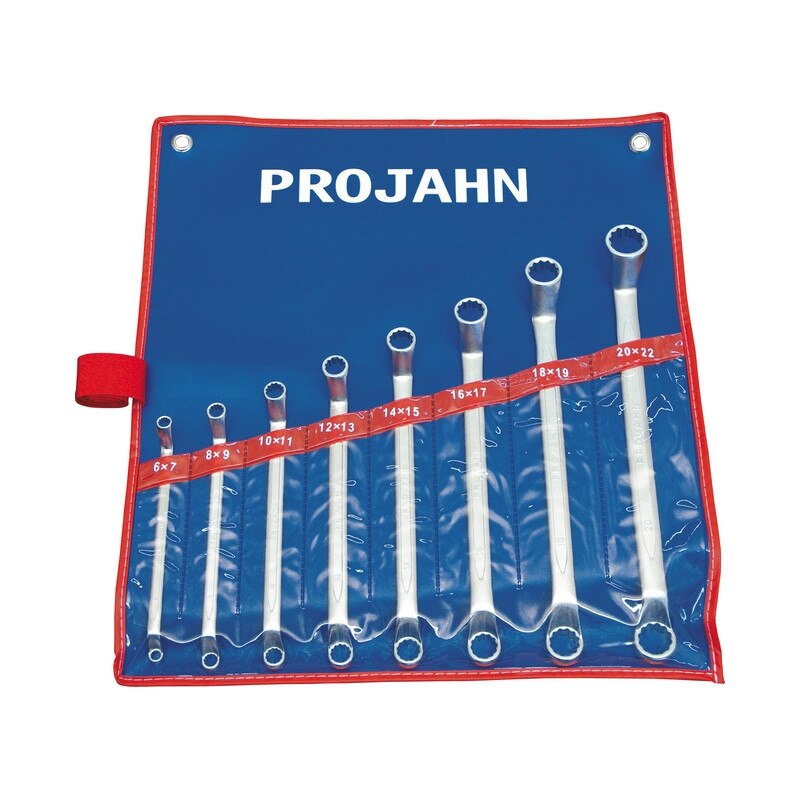 Set chei fixe dublu inelare cotite PROJAHN 8 piese 6-22mm
