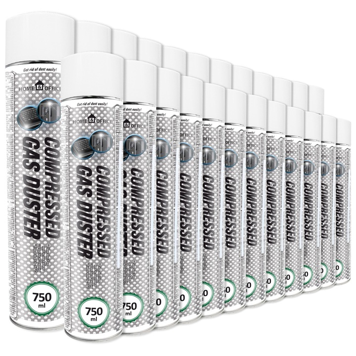 Set 24 Spray aer comprimat AABCOOLING 24 x 750 ml, biodegradabil, pentru curatare universala