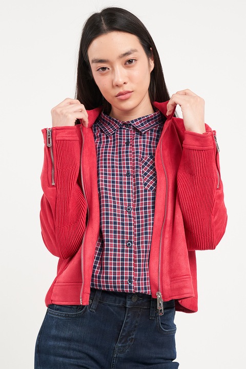 Lee Cooper, Jacheta cu buzunare laterale cu fermoar, Coral