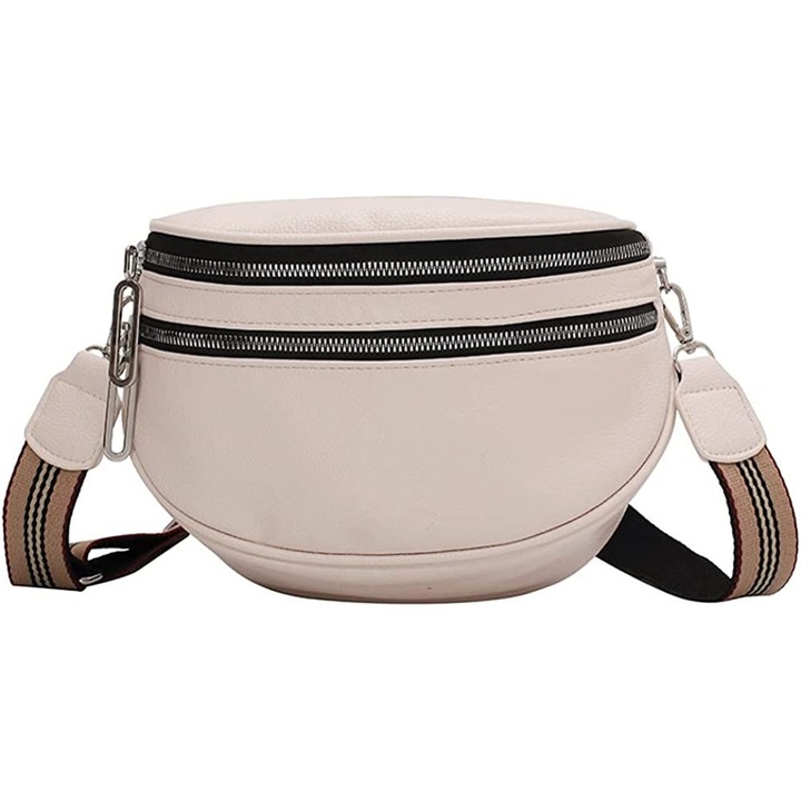 Geanta de talie din piele de vaca, Enforose, design minimalist, rezistenta la apa