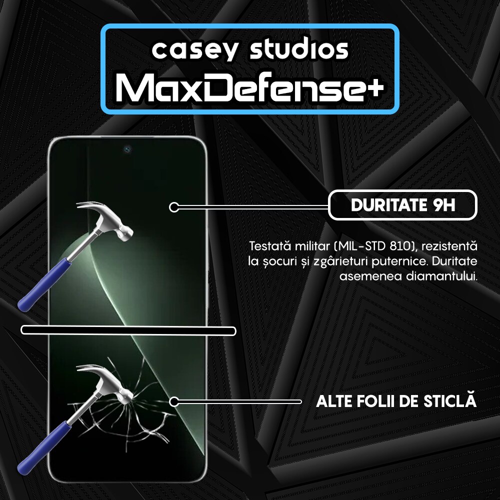 Folie Sticla CASEY STUDIOS compatibila cu Honor GT, Full Glue, Sticla Securizata, Duritate Militara, Ultra HD, Protectie Profesionala Ecran 3D, Anti Zgarieturi, Anti Socuri