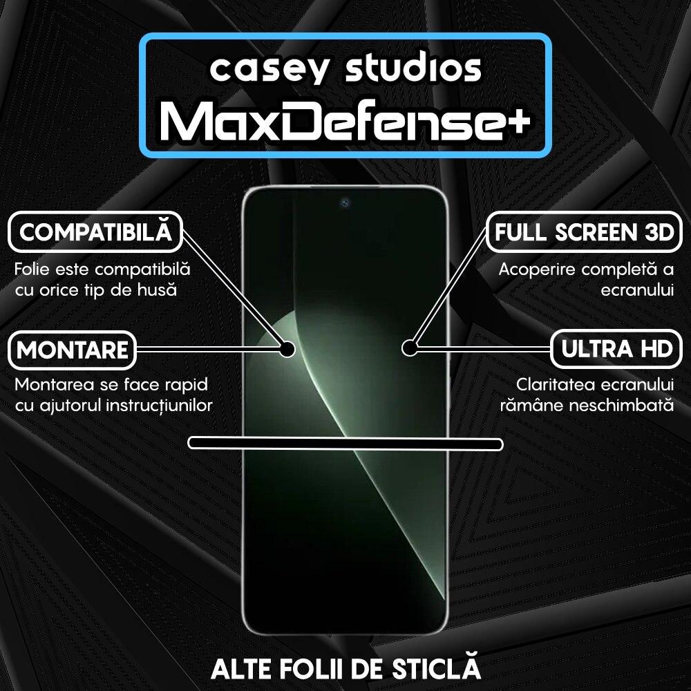 Folie Sticla CASEY STUDIOS compatibila cu Honor GT, Full Glue, Sticla Securizata, Duritate Militara, Ultra HD, Protectie Profesionala Ecran 3D, Anti Zgarieturi, Anti Socuri