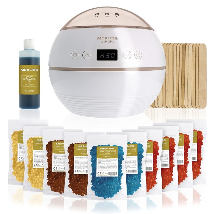 Професионален нагревател за кола маска за епилация и комплект бразилска кола маска 1 кг