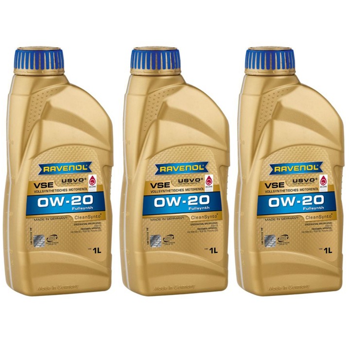 Pachet 3 litri Ulei Ravenol VSE USVO 0W20