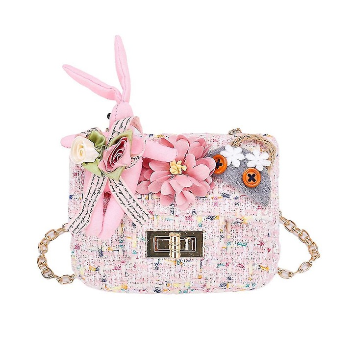 Lányka keresztpántos táska, poliészter, 6-12 éves korig