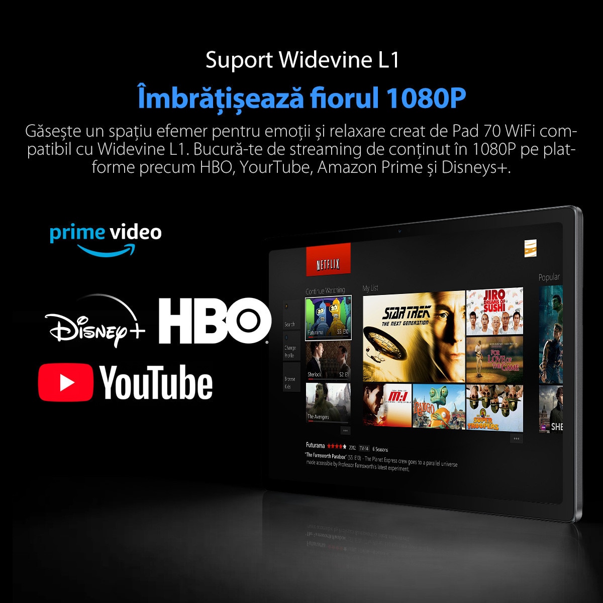 Tableta Oscal Pad 70 WiFi, 10.1 inch, Android 14, 12GB Ram(4GB + 8GB extensibili), 800×1280, WiFi6, Cortex-A53 cu patru nuclee, 128GB ROM, Expandabil 1TB, 6580mAh, Gri