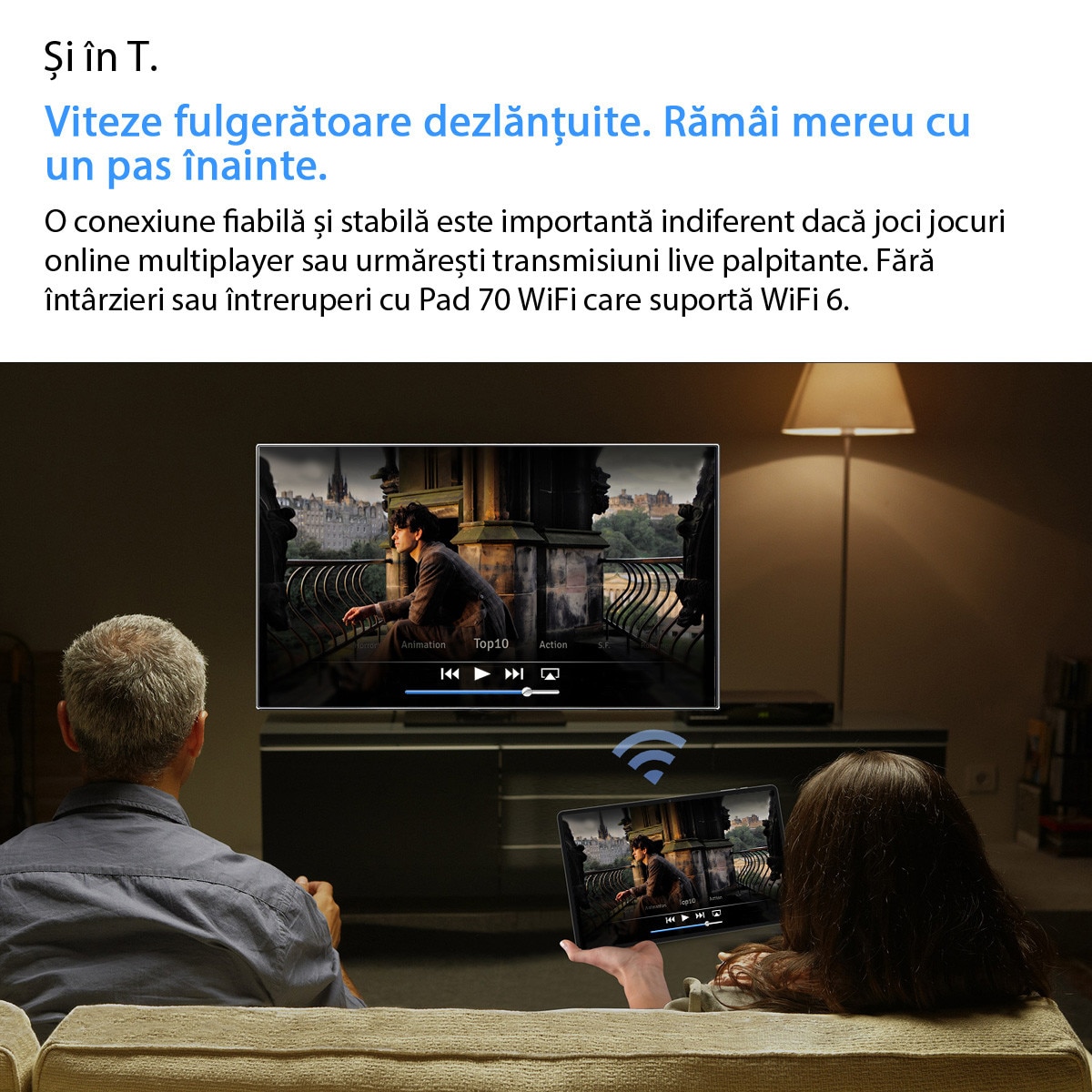 Tableta Oscal Pad 70 WiFi, 10.1 inch, Android 14, 12GB Ram(4GB + 8GB extensibili), 800×1280, WiFi6, Cortex-A53 cu patru nuclee, 128GB ROM, Expandabil 1TB, 6580mAh, Gri