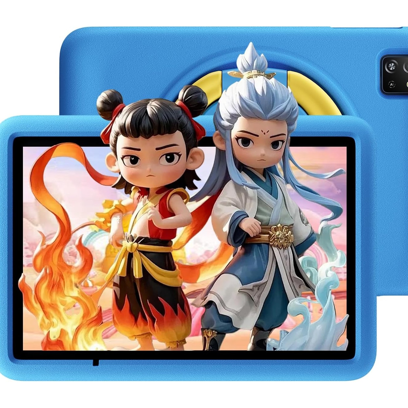 Tableta pentru copii Blackview Tab A6 Kids, Android 14, 10.1", 60Hz, 12GB Ram(4GB + 8GB extensibili), 128GB Rom, 800x1280, 5100mAh, 8 nuclee, WIFI6 (2.4G+5G), Card TF, Tableta educationala, Albastru