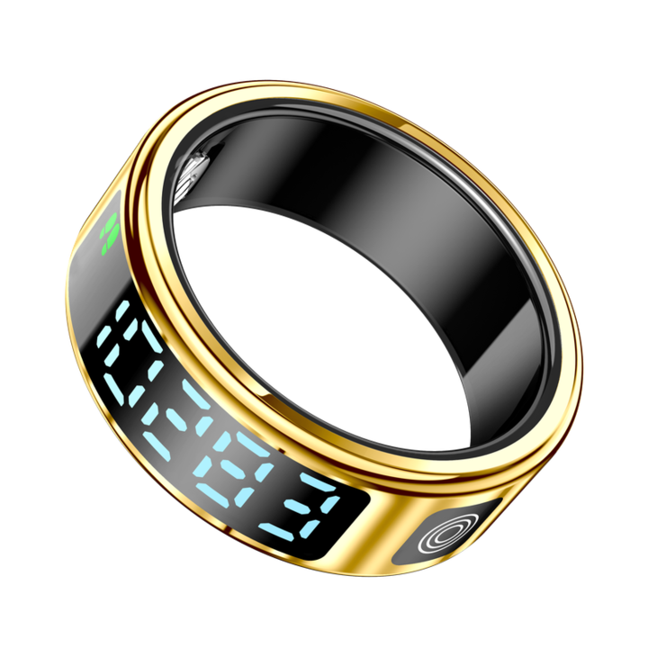 Inel Inteligent, auriu, 10, monitorizare sanatate, rezistent la apa IP68