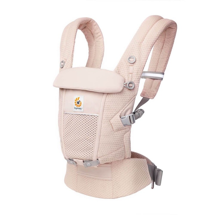Marsupiu Adapt Soft Flex Mesh Pink Quartz - 0 luni+ Ergobaby
