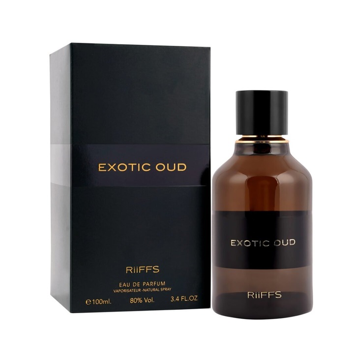 Riiffs Exotic Oud Eau de Parfum, Férfi, 100 ml, 2 ml-es parfüm mintával