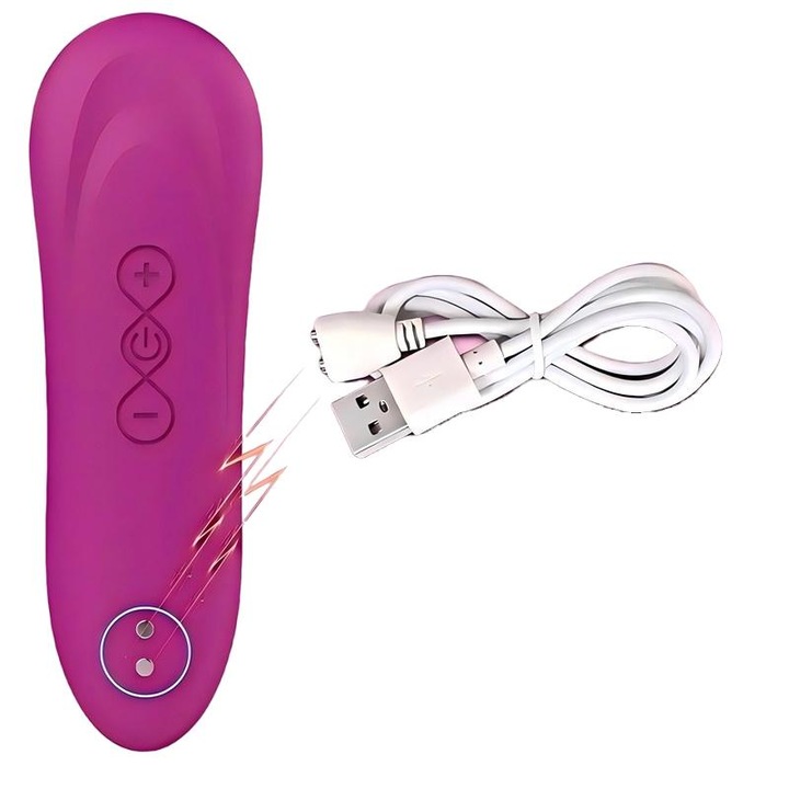 Clitorális vibrátor, rózsaszín, 12,1x4,3x3,8 cm