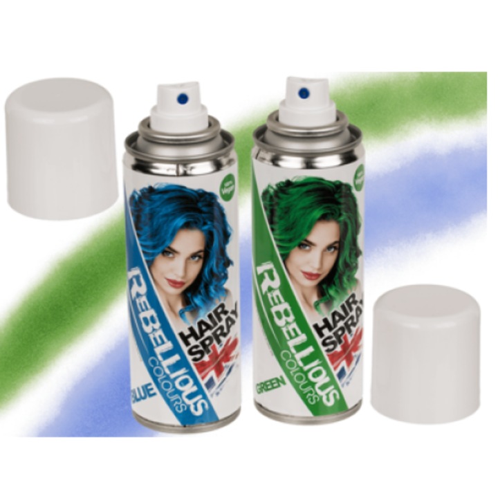 Спрей за боядисване на коса – син и зелен