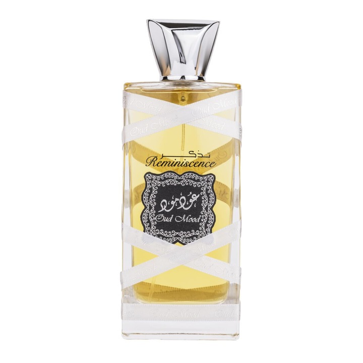 Lattafa Oud Mood Reminiscence Eau de Parfum, Férfi, 100 ml, 2 ml-es parfüm mintával