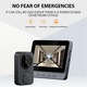 Sonerie video de exterior fara fir cu monitor, Noonedibs, comunicare bidirectionala, capteaza imagini cand este apasata soneria inteligenta, conexiune Bluetooth, imagini HD, durata lunga de viata a bateriei, usor de instalat