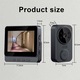 Sonerie video de exterior fara fir cu monitor, Noonedibs, comunicare bidirectionala, capteaza imagini cand este apasata soneria inteligenta, conexiune Bluetooth, imagini HD, durata lunga de viata a bateriei, usor de instalat
