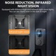 Sonerie video de exterior fara fir cu monitor, Noonedibs, comunicare bidirectionala, capteaza imagini cand este apasata soneria inteligenta, conexiune Bluetooth, imagini HD, durata lunga de viata a bateriei, usor de instalat