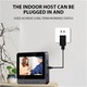 Sonerie video de exterior fara fir cu monitor, Noonedibs, comunicare bidirectionala, capteaza imagini cand este apasata soneria inteligenta, conexiune Bluetooth, imagini HD, durata lunga de viata a bateriei, usor de instalat