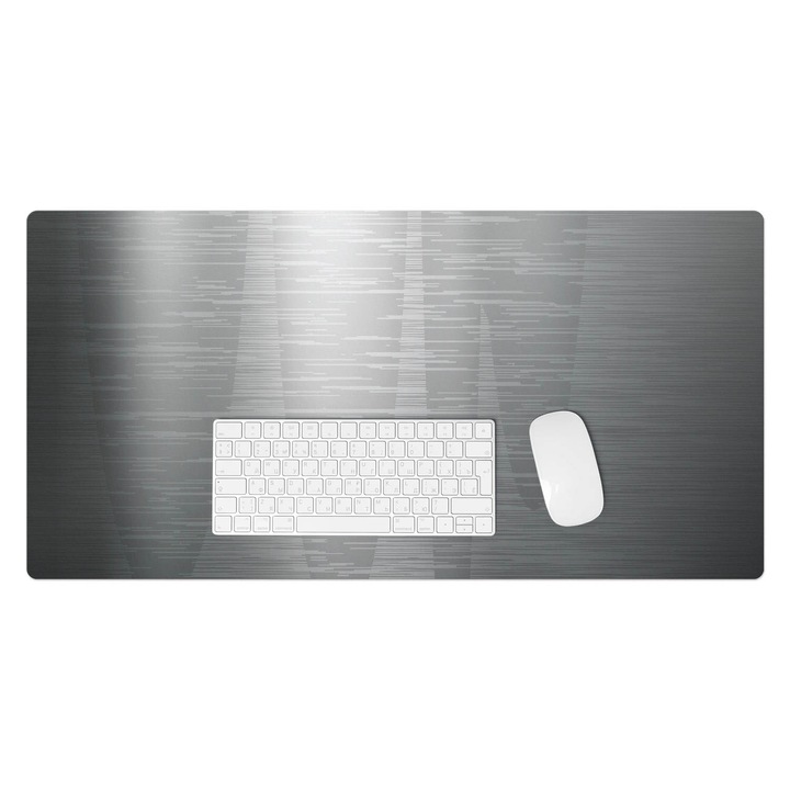 Mapa birou, Wallfluent, Linii verticale si umbre, Gri, 90x45 cm, 010250300040100005946