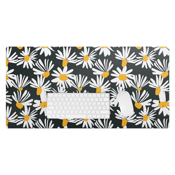 Mapa de birou, Wallfluent, Model retro floral, Multicolor, 90x45 cm, 010250300040100033353