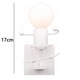 Aplica minimalista din fier, design creativ, neagra, pentru camera, birou, set de 2 bucati