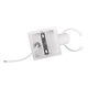 Aplica minimalista din fier, design creativ, neagra, pentru camera, birou, set de 2 bucati
