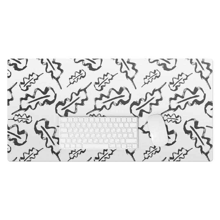 Mapa birou, Wallfluent, Frunze in abstractizare, Multicolor, 90x45 cm, 010250300040100033426