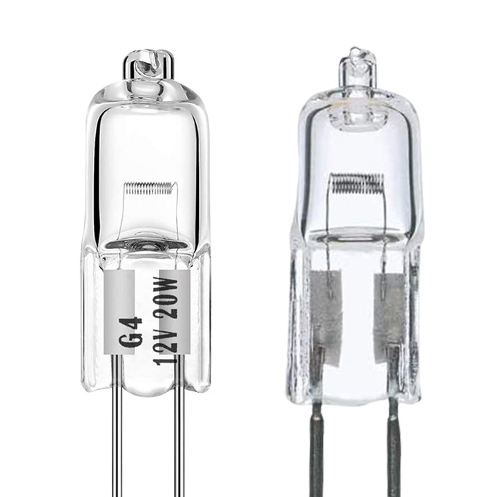 Lampa halogen dimabila 10W, AMRINUGL, lumina calda 3000K, culoare acaju inchis, baza Gy6.35