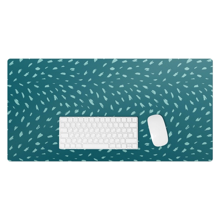 Mapa de birou, Wallfluent, Puncte abstracte, Turcoaz, 90x45 cm, 010250300040100033512