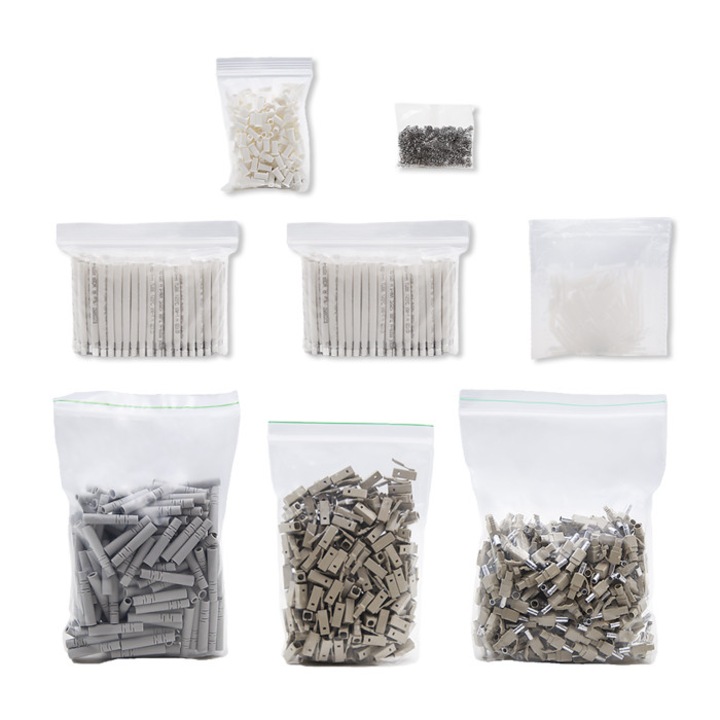 Kit de montare pentru conectori de fibra optica, Argintiu