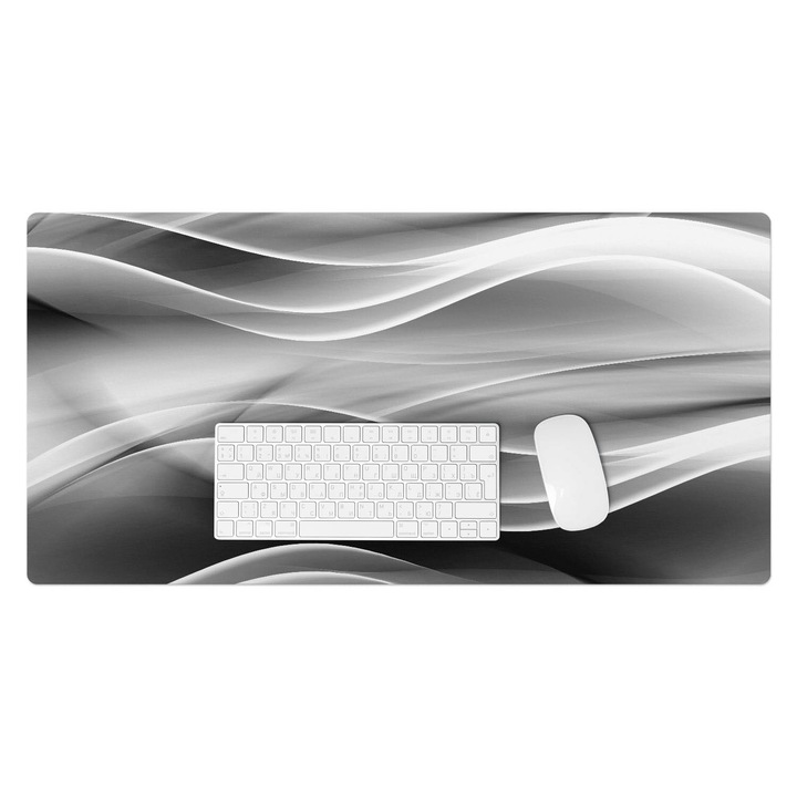 Mapa de birou, Wallfluent, Linii ondulate de abstractie, Multicolor, 90x45 cm, 010250300040100077225