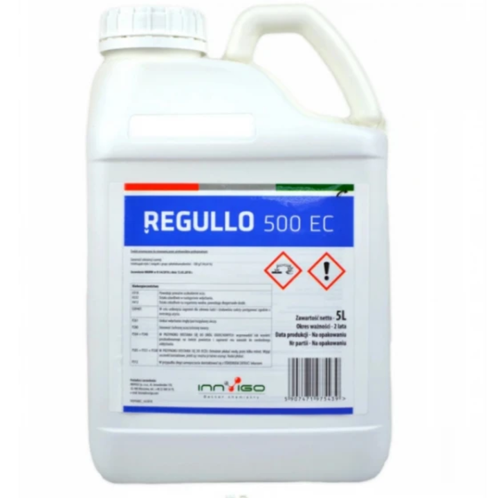 Regulator de crestere pentru culturile de grau de toamna, triticale de toamna, secara de toamna, orz de toamna si de primavara, Regullo, 5 l