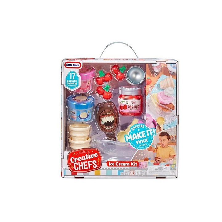 Little Tikes Kreatív játékkészlet, fagylalt, 3 íz, 3 éves kortól gyerekeknek