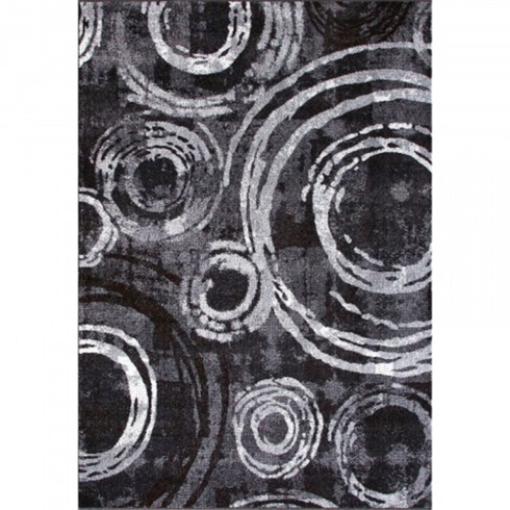 Covor Modern, Mira 24010, Gri, 80X150 cm, 1520 gr/mp