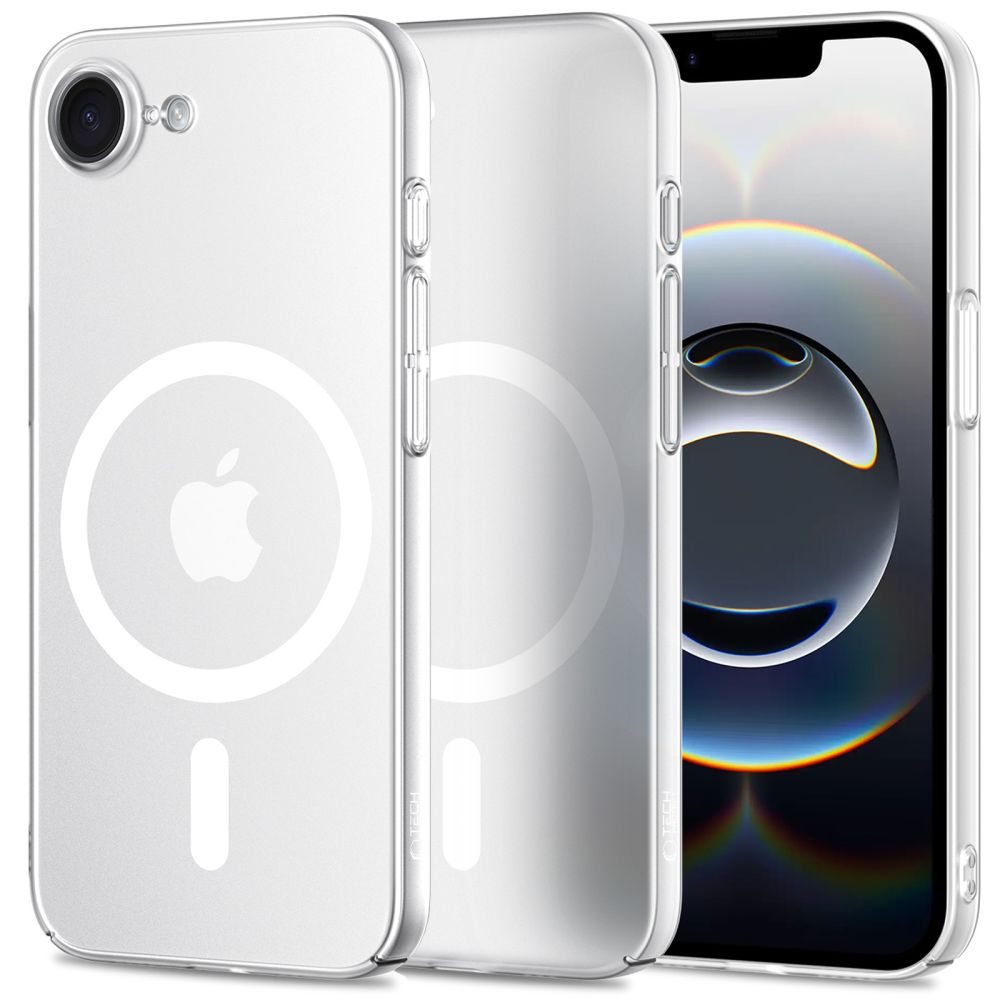 Carcasa TECH-PROTECT MagSlim MagSafe compatibila cu iPhone 16e Matte Ice