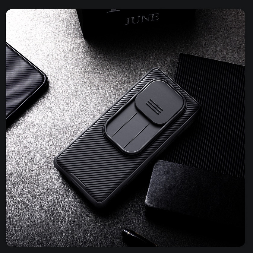 Husa Nillkin CamShield Pro pentru Xiaomi Redmi Note 14 Pro 5G / POCO X7, negru