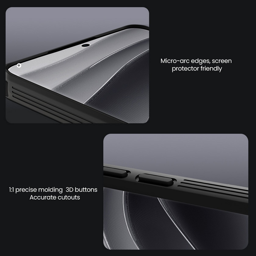 Husa Nillkin CamShield Pro pentru Xiaomi Redmi Note 14 Pro 5G / POCO X7, negru