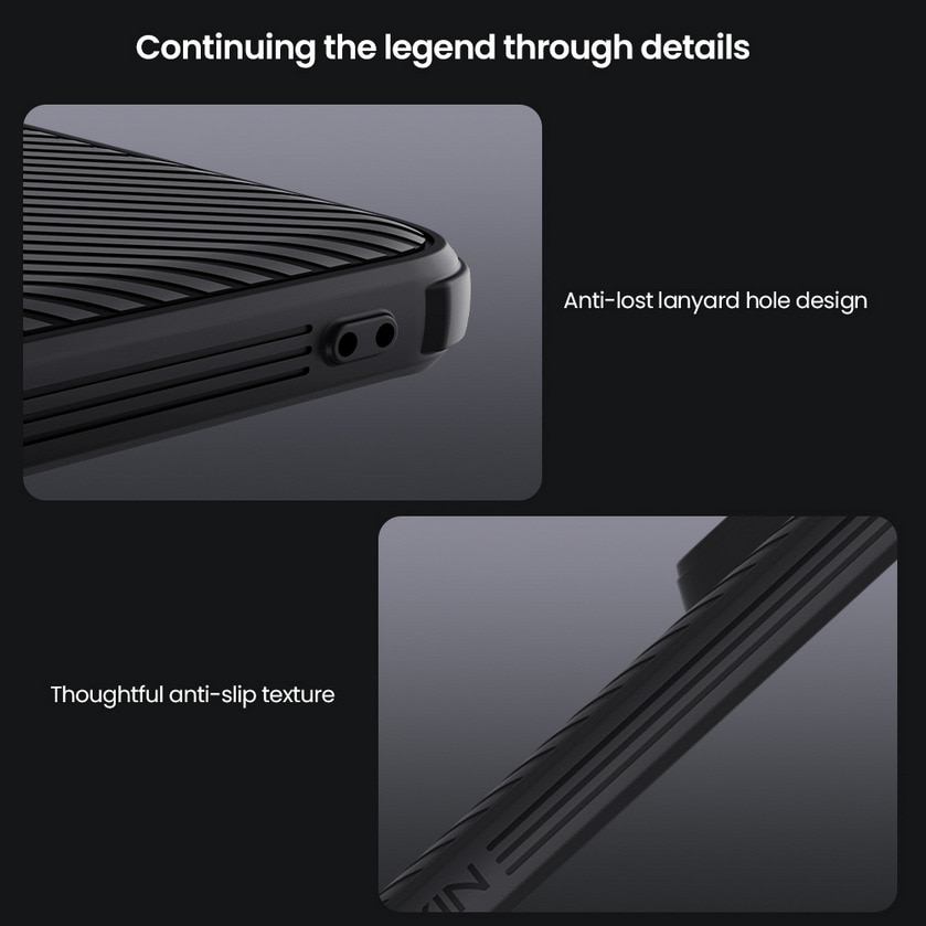 Husa Nillkin CamShield Pro pentru Xiaomi Redmi Note 14 Pro 5G / POCO X7, negru