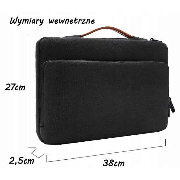 Geanta Laptop, Nylon, Negru, 15-16 Inci, Fermuar, Compartiment Interior, Buzunar Lateral, Rezistent La Umiditate, Amortizare, Dimensiuni: 41 x 30 x 3, 5 cm