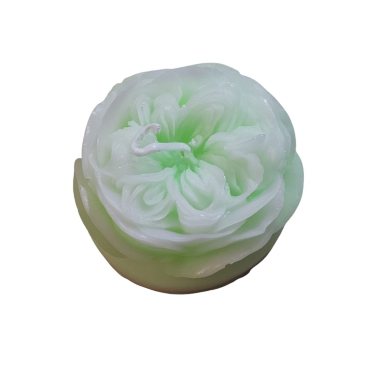 Ароматизирана свещ, зелена, 6,5х4см