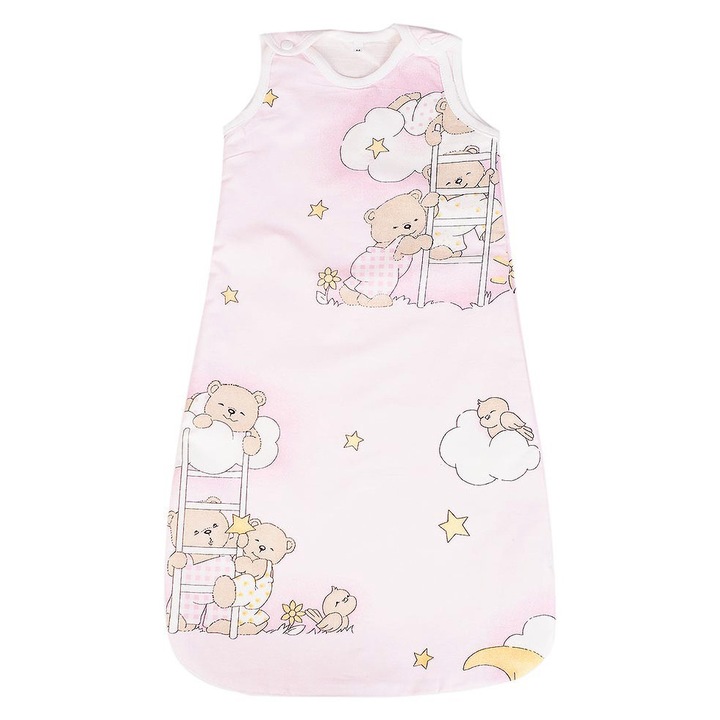 Sac de dormit, iarna, ursuletul somnoros, roz-6-12 luni