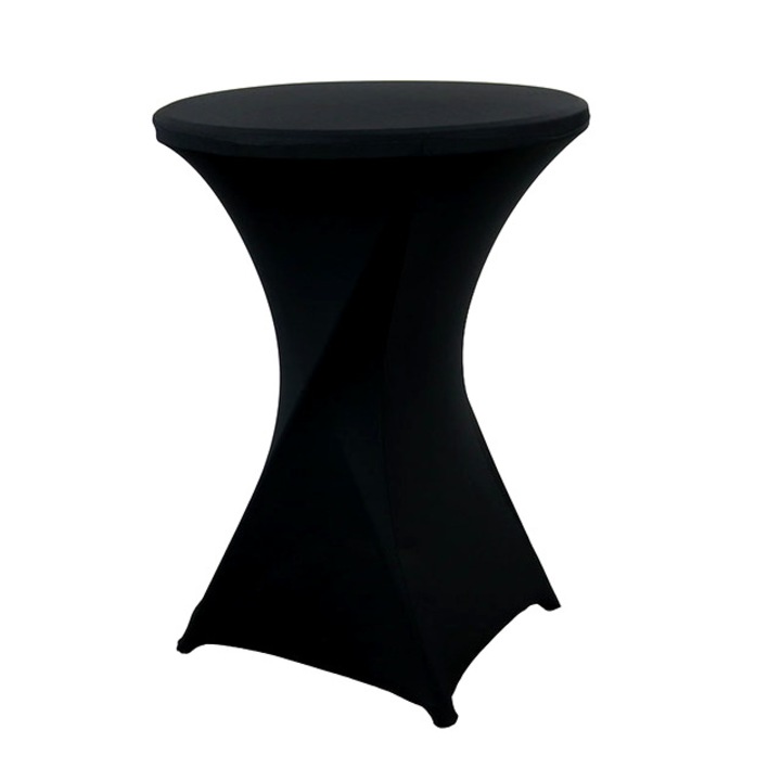 Étkezési asztalhuzat, Imbracam bútor, fekete, négyszögletes 80 x 110 cm, 90% poliészter, 10% elasztán, foltálló, gépben mosható