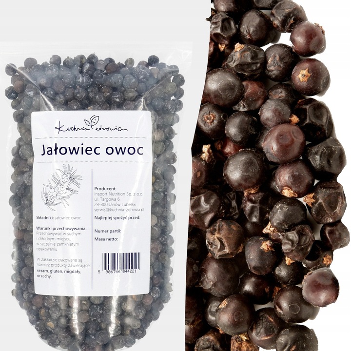 Fructe de ienupar, Kuchnia Zdrowia, naturala, fara aditivi, gust excelent, aroma, aroma, ambalaj sigilat - Doypack: (100g)