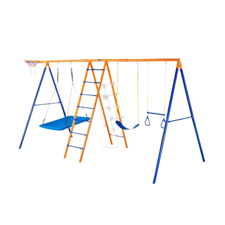 Люлка с A-рамка, капацитет 600 кг, 4 места, външна, синя