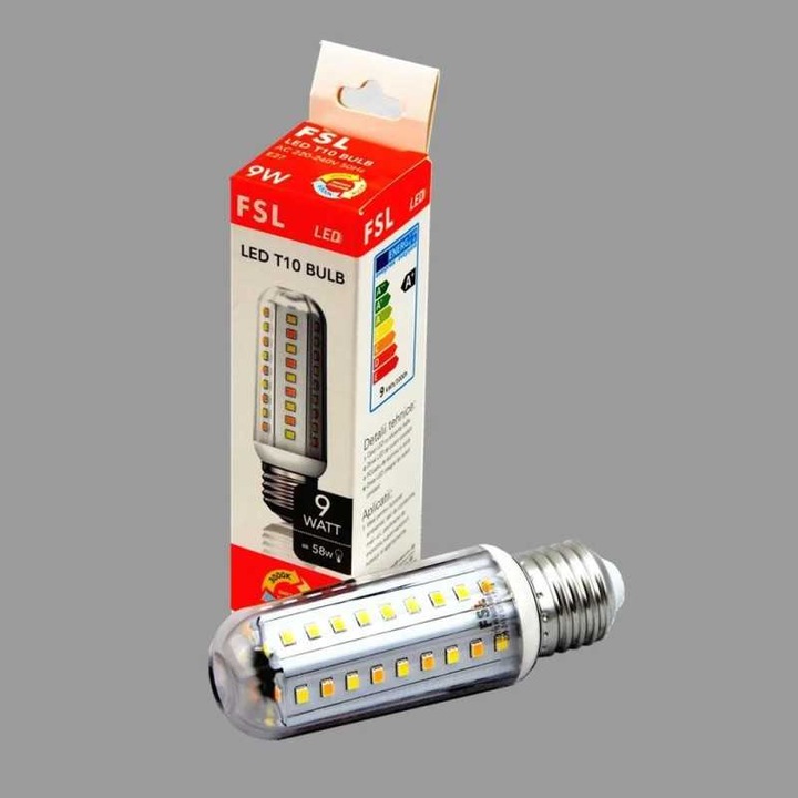 Bec LED SUEVA® T10 E27 9W 6500K+4000K+3000K Cu 3 functii