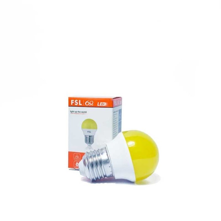 SUEVA® LED крушка E27 G45ZD 2W ЖЪЛТА