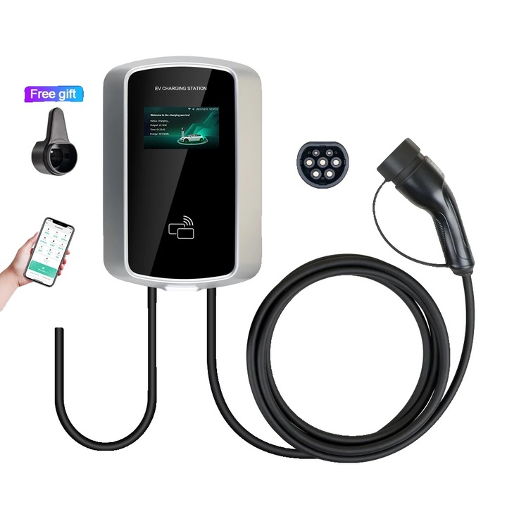 Statie de incarcare vehicule electrice 22KW 32A, control WiFi, tip TYPE2, 5m