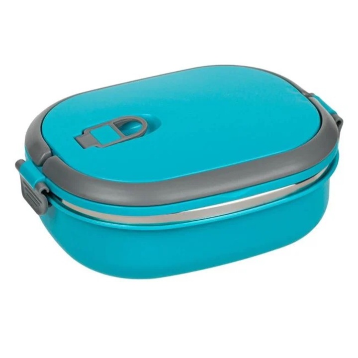 Caserola termica alimentara, capacitate 0.7 l, dimensiune 20x15x8 cm, Bleu