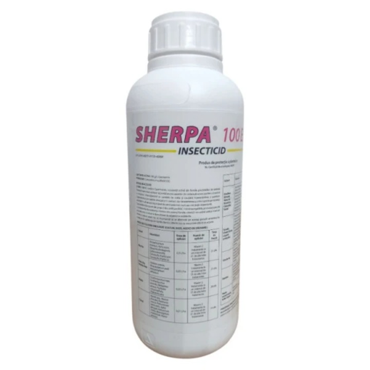 Insecticid cu activitate neurotoxica, de contact si ingestie, asupra unui numar mare de insecte daunatoare, Sherpa, 100 ml