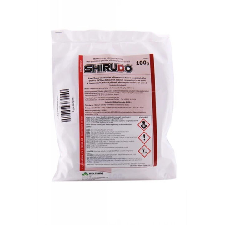 Insecticid cu spectru larg de combatere a unor specii de acarieni si paianjenul rosu al pomilor in legumicultura si pomicultura, Shirud, 100 g